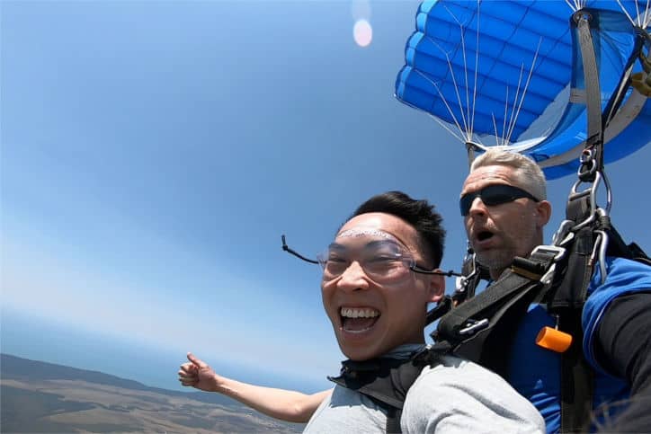 Jackson Wong skydiving accountant