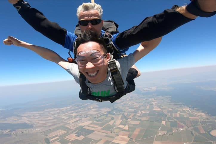 Jackson Wong skydiving accountant