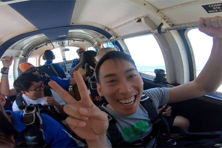 Jackson Wong skydiving accountant
