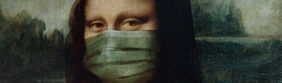 Mona Lisa with mask