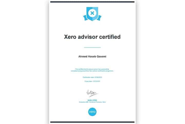 Xero advisor certified Xero Advisor Certified