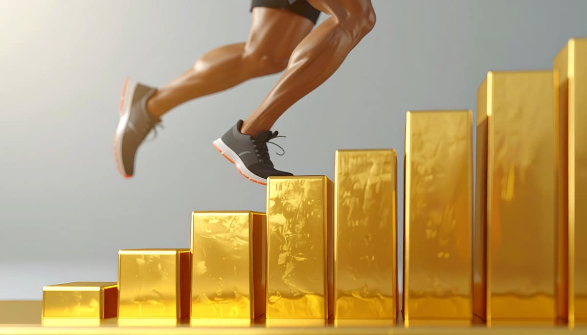 gold bar chart